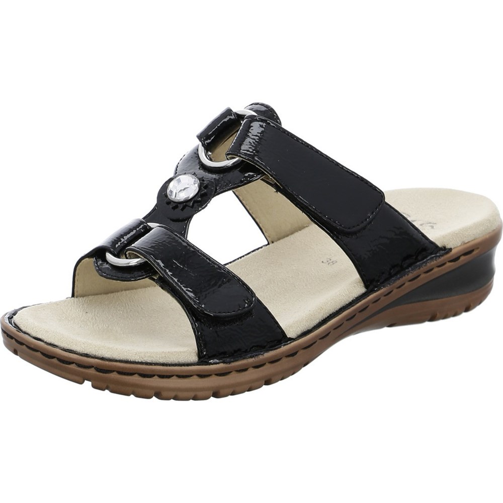 ARA Mules Hawaii Mules Sko Dame Svarte | OA0915248