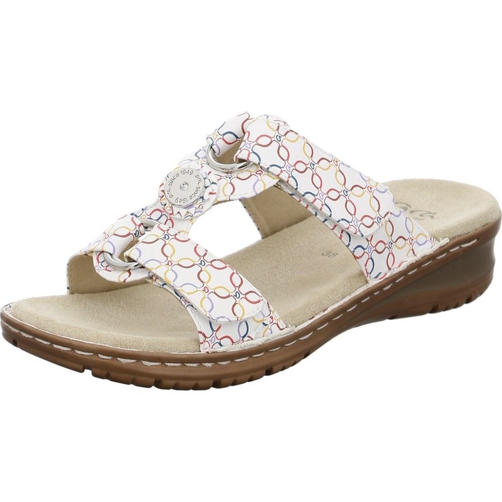 ARA Mules Hawaii multi Mules Sko Dame Hvite | JA9142736