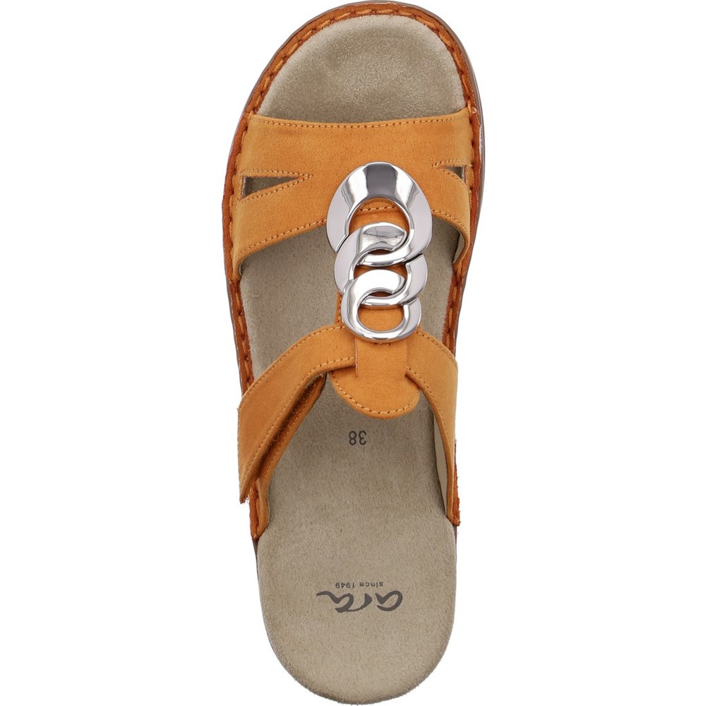 ARA Mules Hawaii ochre Mules Sko Dame Brune | HT2419706