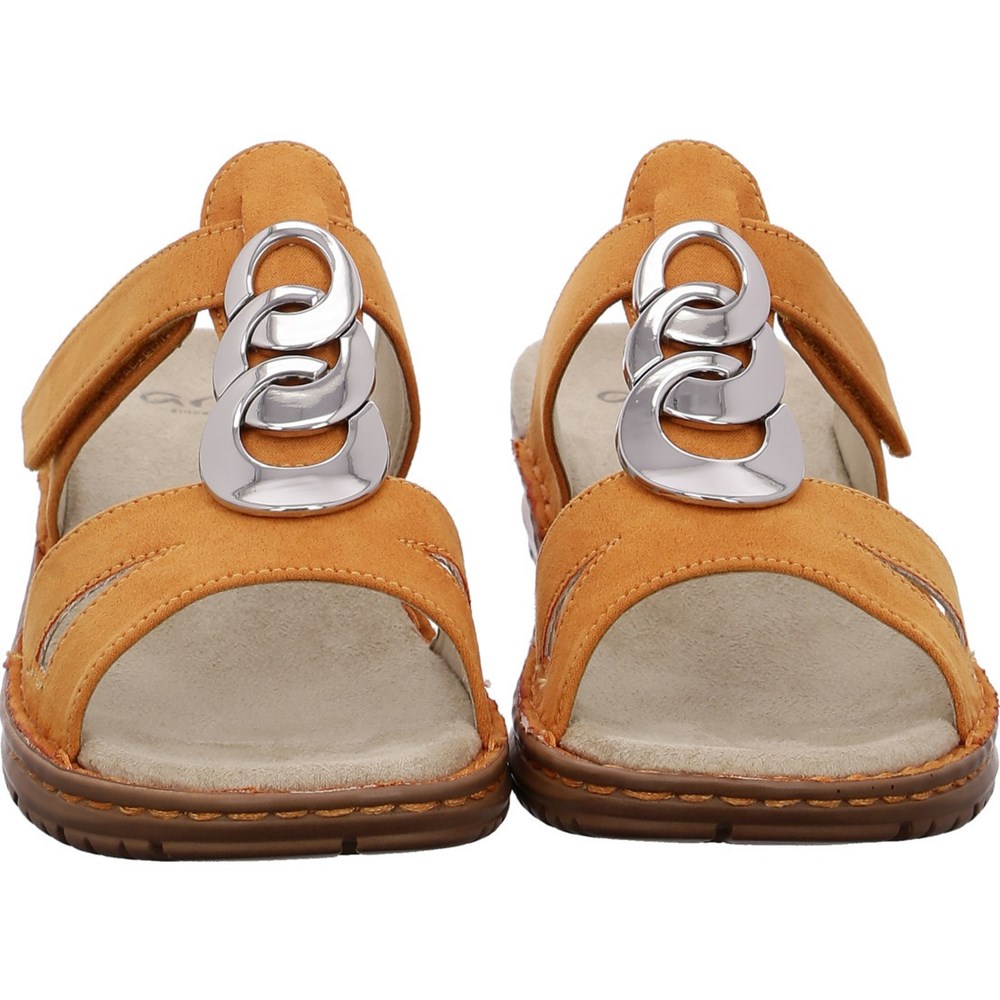 ARA Mules Hawaii ochre Mules Sko Dame Brune | HT2419706