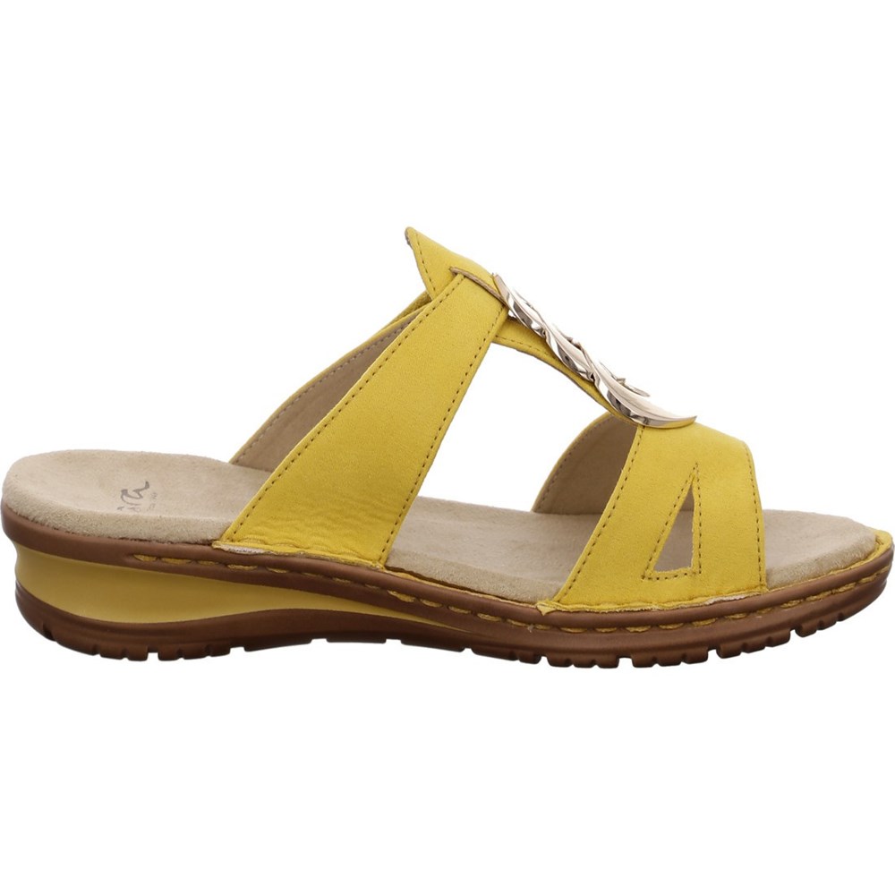 ARA Mules Hawaii sole Mules Sko Dame Gul | IA8742510