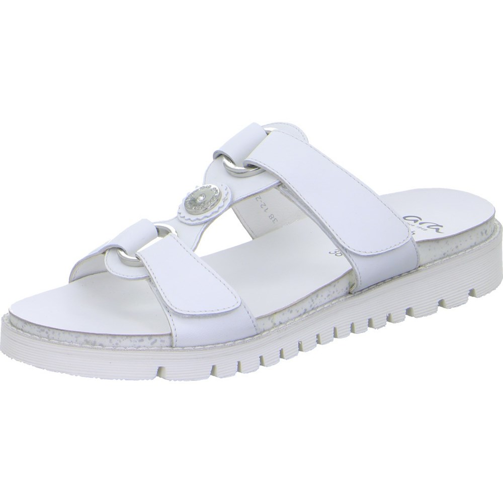 ARA Mules Kent-Sports Mules Sko Dame Hvite | QI2074953