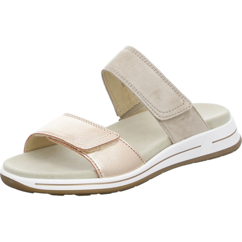 ARA Mules OsakaGold Mules Sko Dame Beige | OI5271684