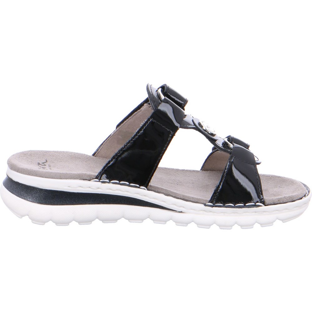 ARA Mules Tampa Mules Sko Dame Svarte | PQ9685210