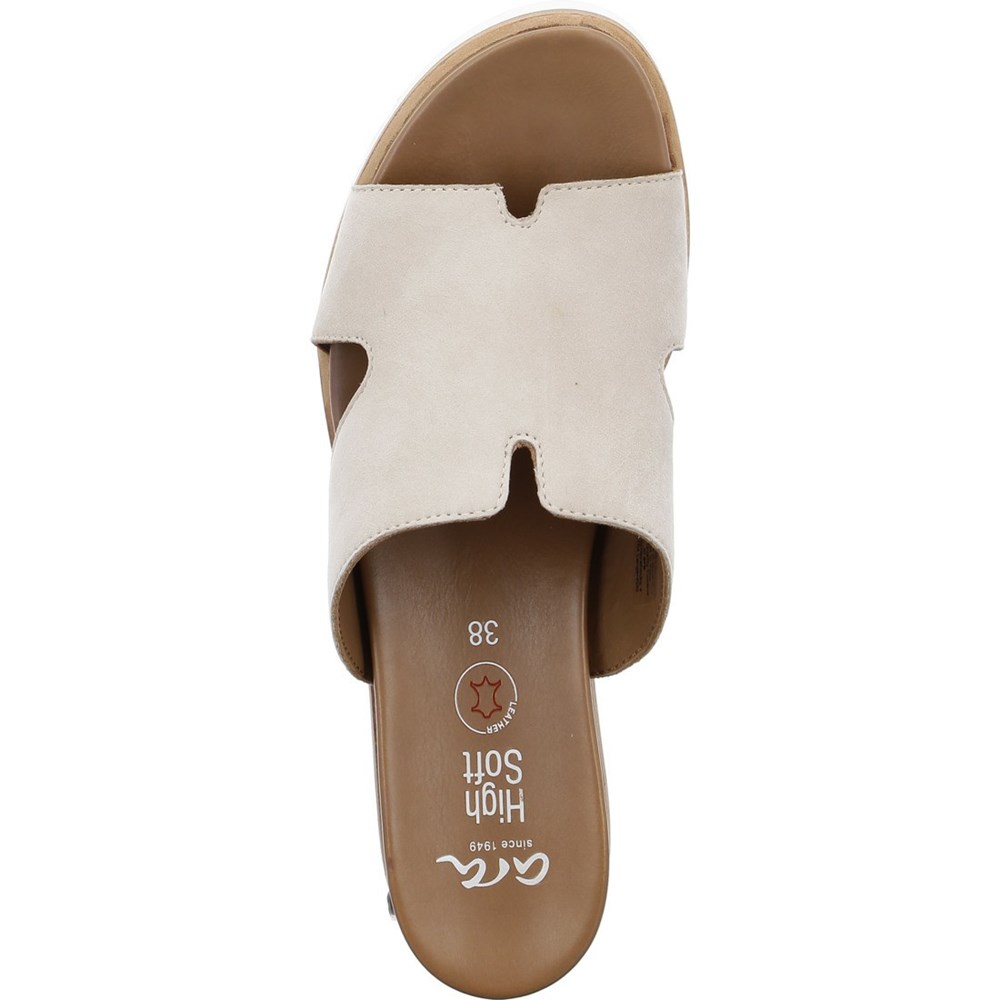 ARA Mules Valencia Mules Sko Dame Beige | TJ7259130