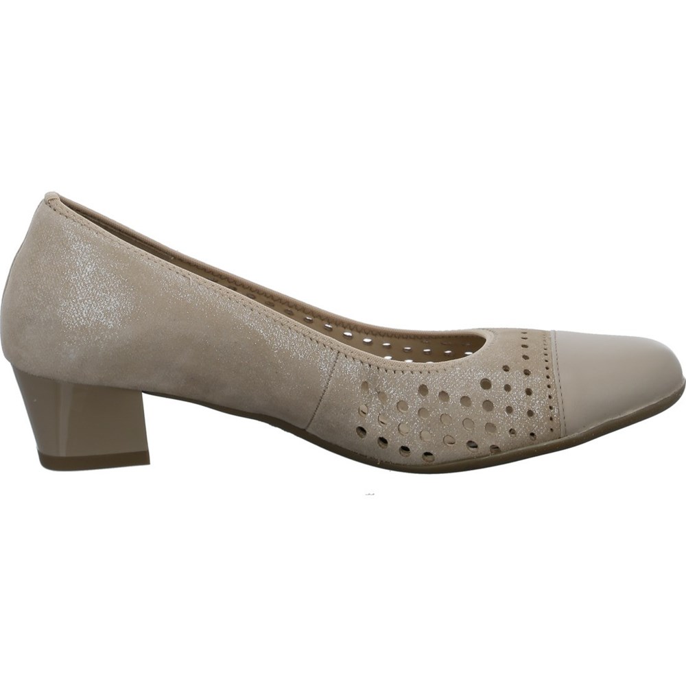 ARA Nizza Court Sko Dame Beige | TR1743589