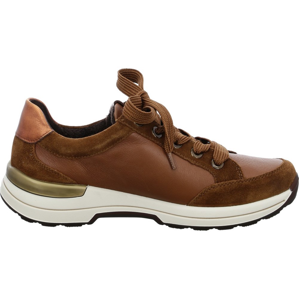 ARA Nnuts cognac Joggesko Dame Brune | CR8935074