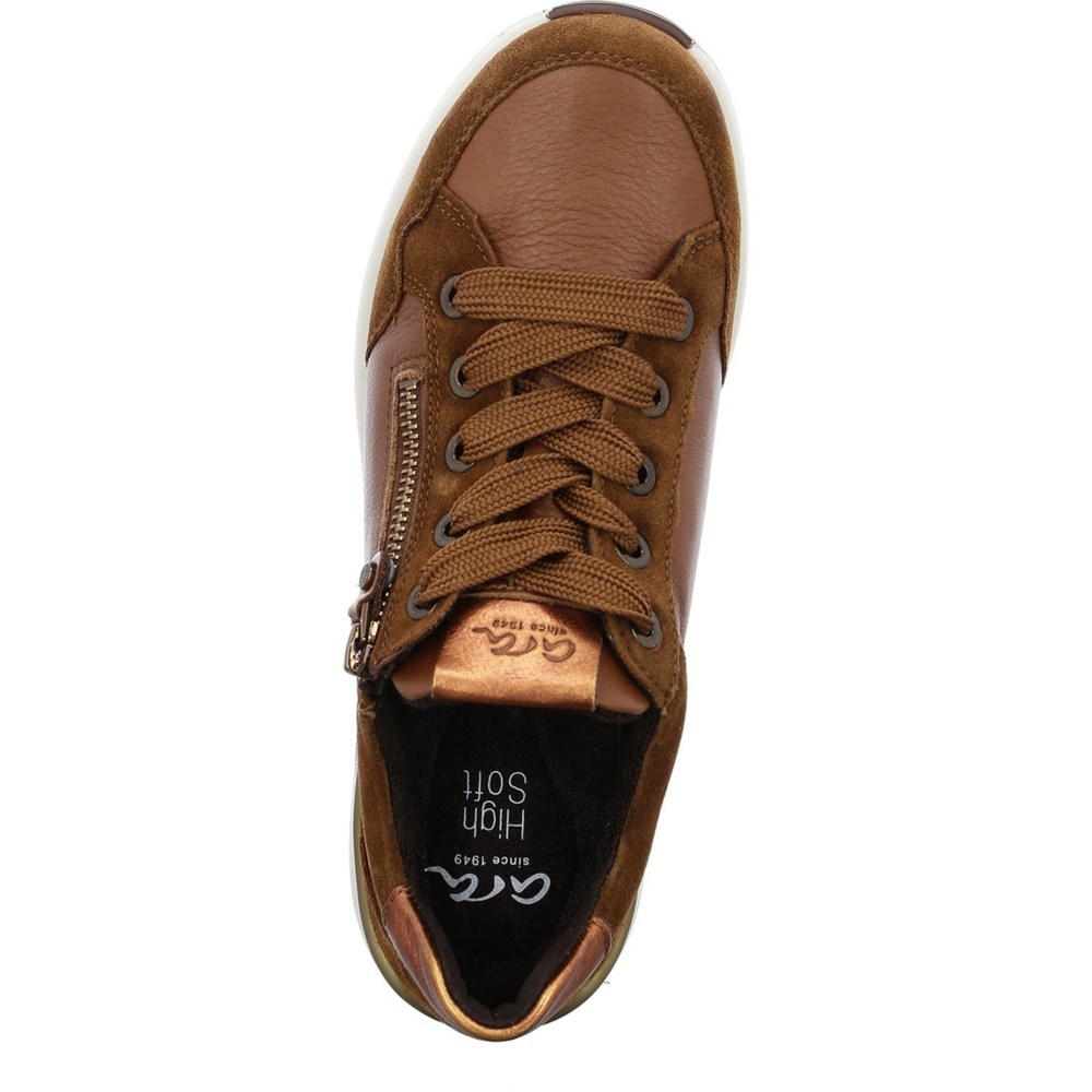 ARA Nnuts cognac Joggesko Dame Brune | CR8935074