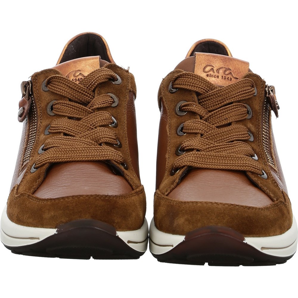 ARA Nnuts cognac Joggesko Dame Brune | CR8935074