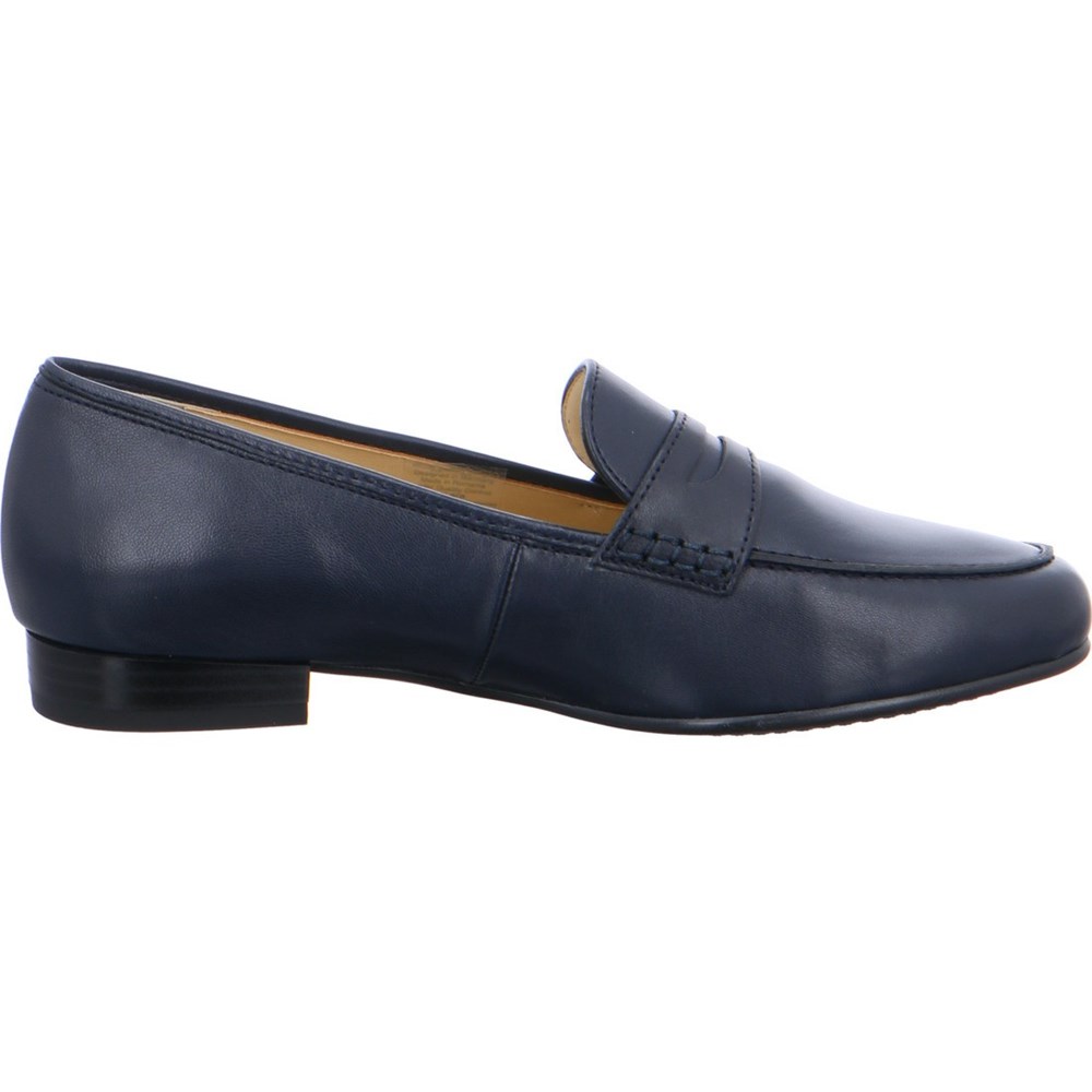 ARA Penny Kent Loafers Dame Blå | IX5239714