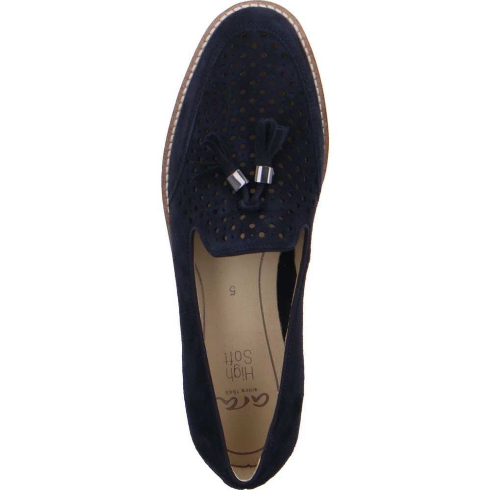 ARA Penny Kent Loafers Dame Blå | UB9753186