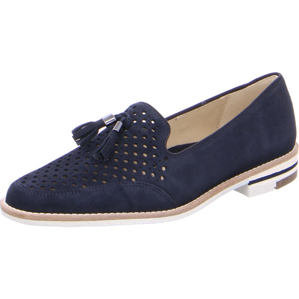 ARA Penny Kent Loafers Dame Blå | UB9753186