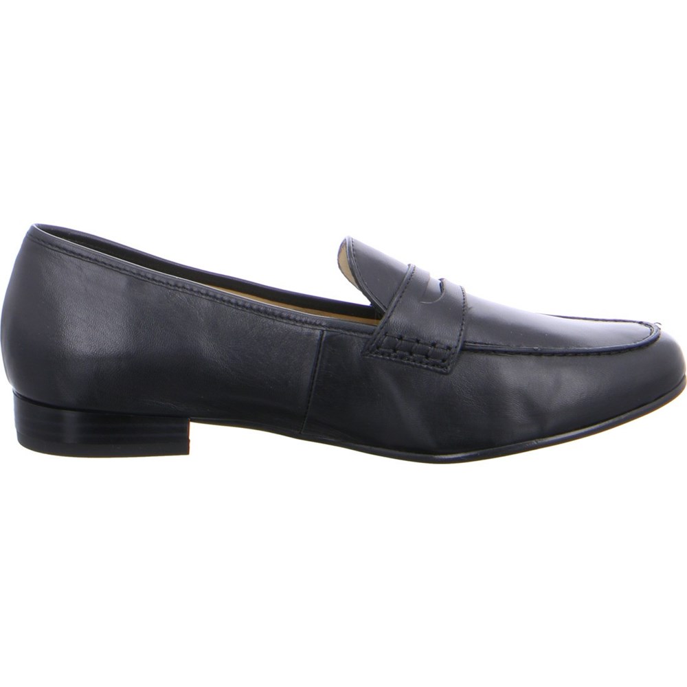 ARA Penny Kent Loafers Dame Svarte | YM2374915