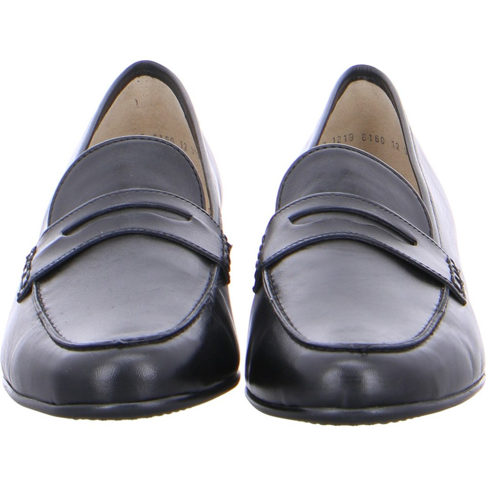 ARA Penny Kent Loafers Dame Svarte | YM2374915