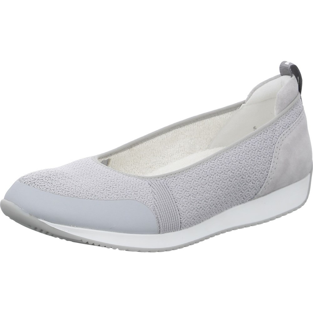 ARA Porto pebble Loafers Dame Grå | HX5429701