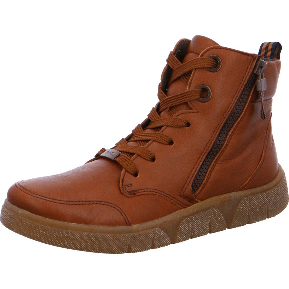 ARA Rom-Sports cognac Snøresko Dame Brune | KH7083264