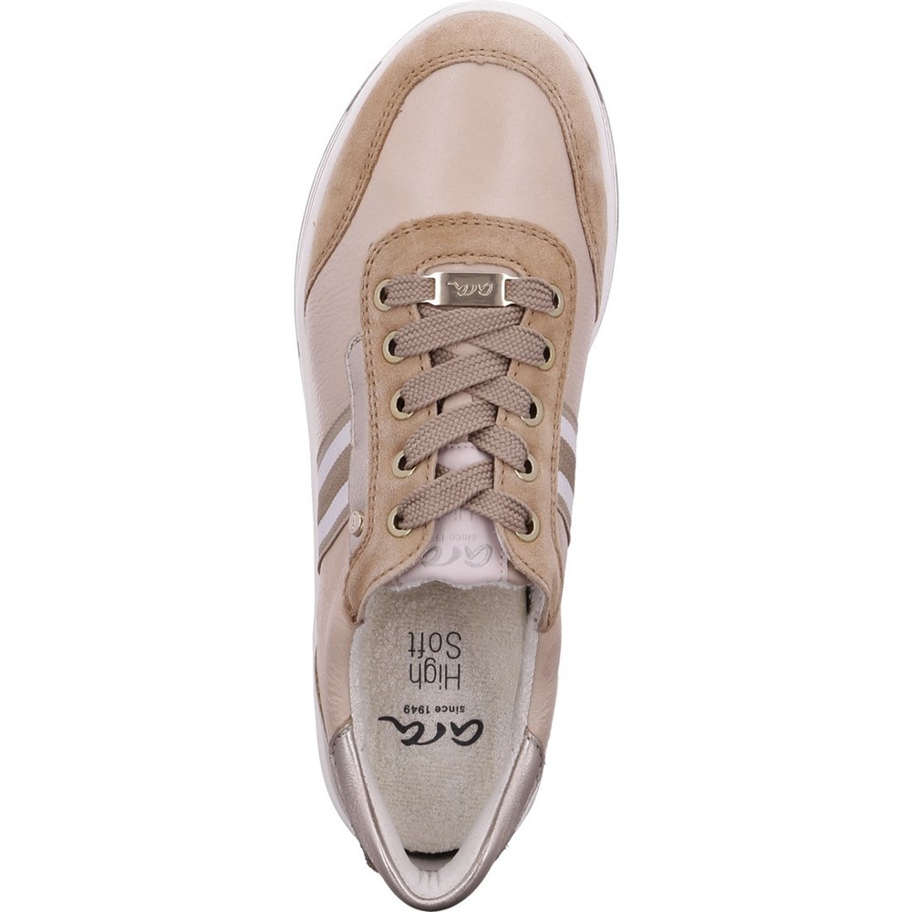 ARA Sapporo nude Snøresko Dame Beige | HU7514628