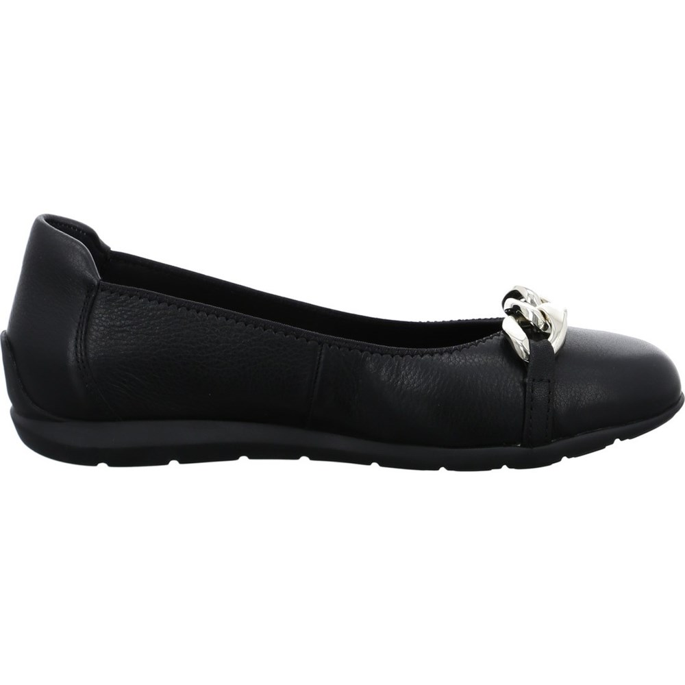 ARA Sardinia Loafers Dame Svarte | ZD6480375