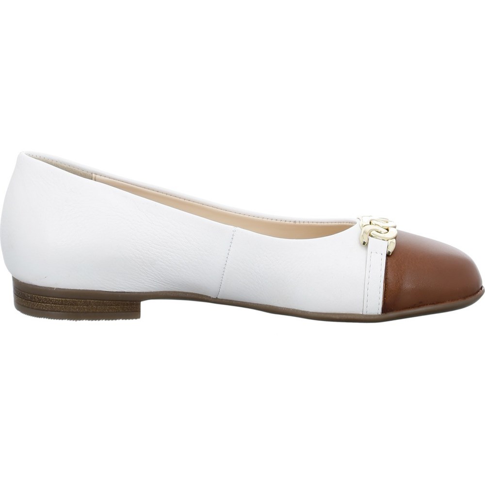 ARA Sardinia cognac Ballerinasko Dame Hvite | FE8501634