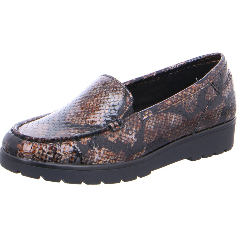 ARA Slip-ons Dallas Loafers Dame Brune | RZ5740189