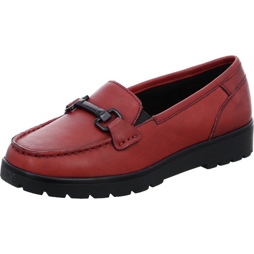 ARA Slip-ons Dallas Loafers Dame Rød | ZE6125980