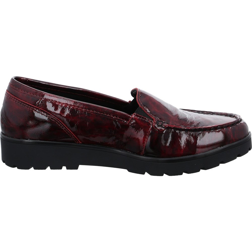 ARA Slip-ons Dallas chianti Loafers Dame Rød | PL8041963