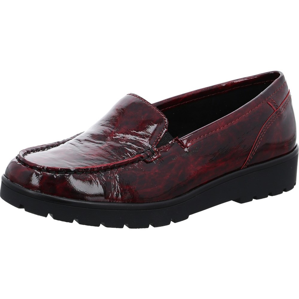 ARA Slip-ons Dallas chianti Loafers Dame Rød | PL8041963