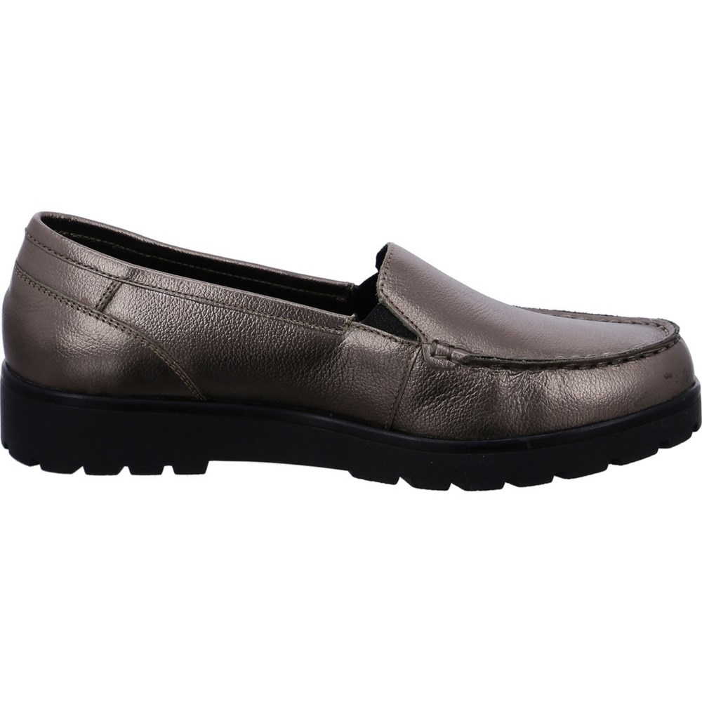 ARA Slip-ons Dallas taiga Loafers Dame Grå | CO3014825