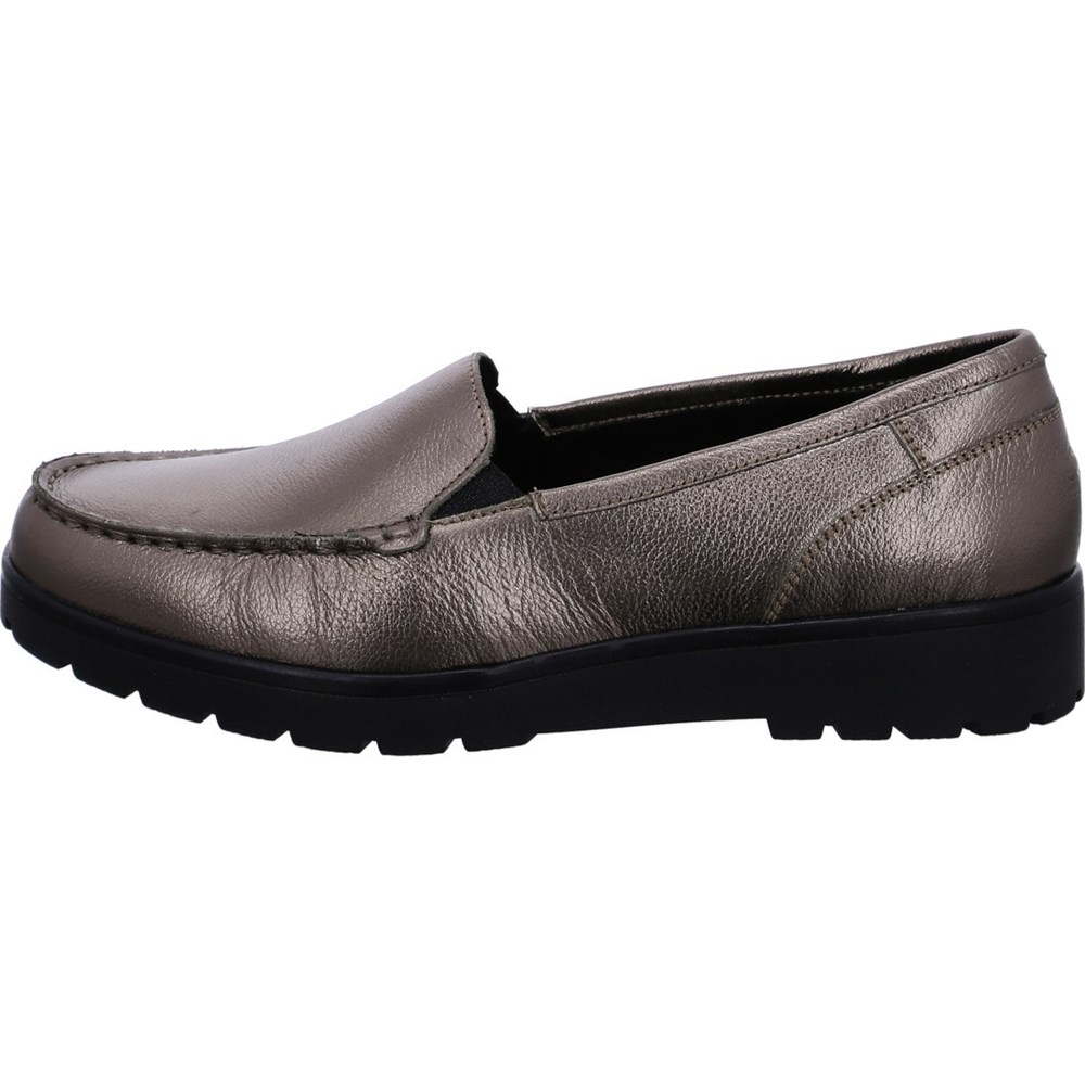 ARA Slip-ons Dallas taiga Loafers Dame Grå | CO3014825