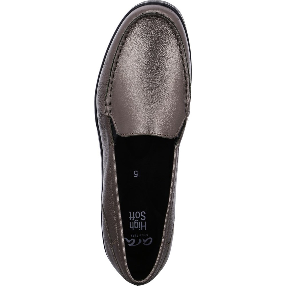 ARA Slip-ons Dallas taiga Loafers Dame Grå | CO3014825