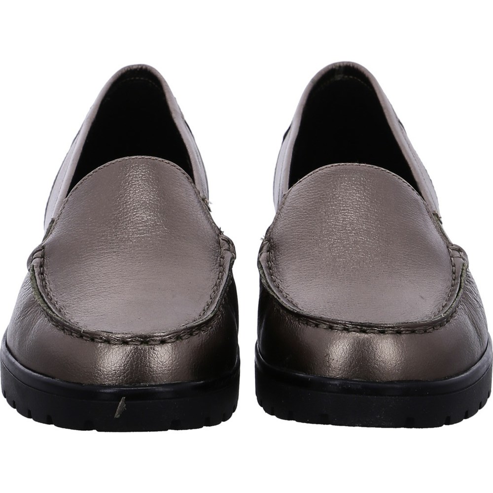 ARA Slip-ons Dallas taiga Loafers Dame Grå | CO3014825