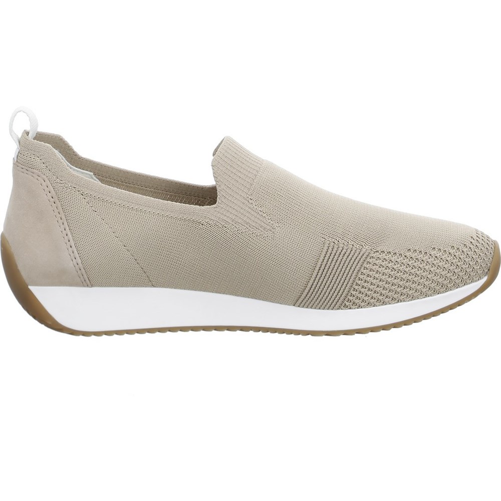 ARA Slip-ons Lissabon Joggesko Dame Beige | YT1450928