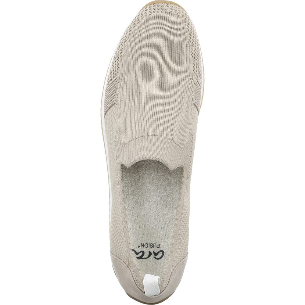 ARA Slip-ons Lissabon Joggesko Dame Beige | YT1450928