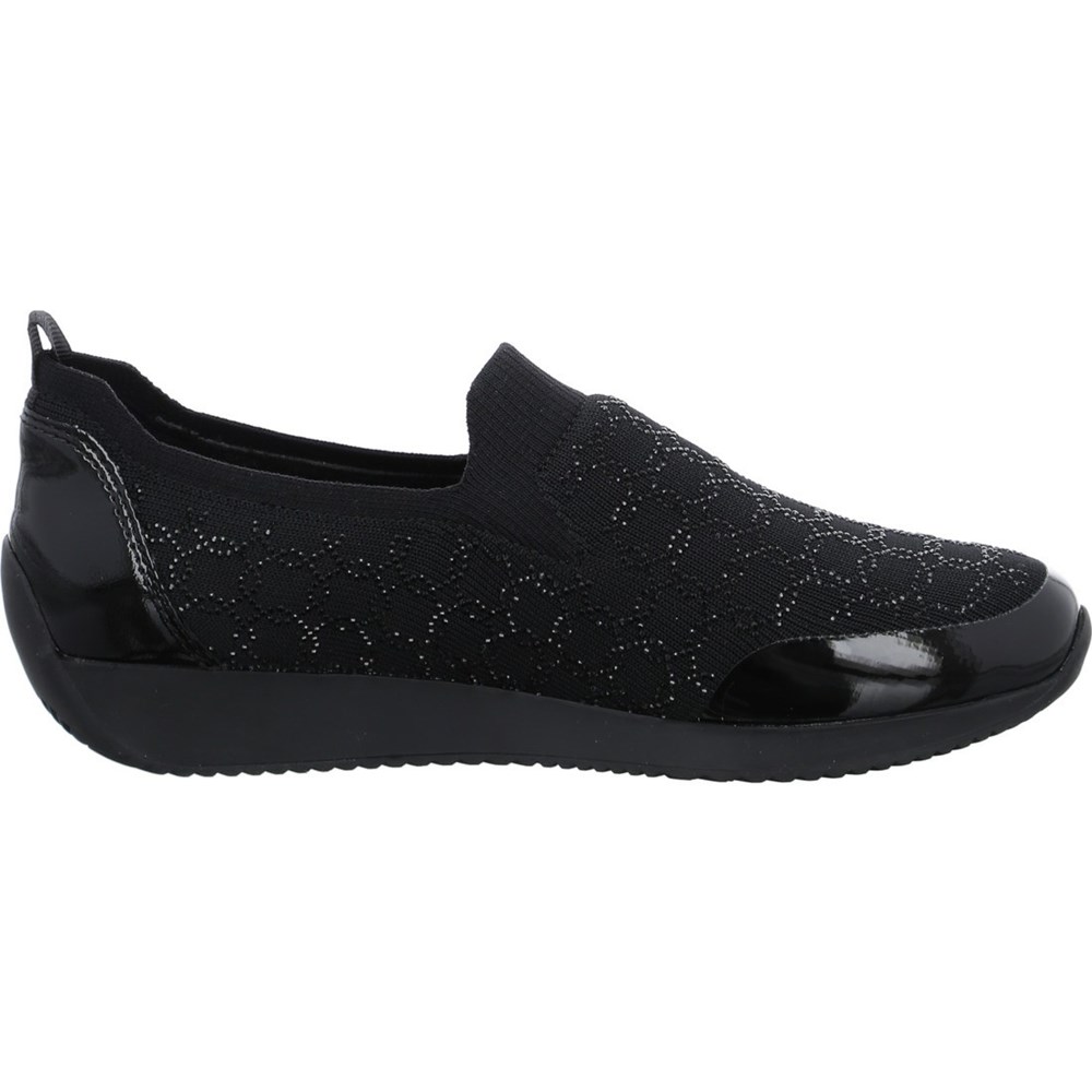 ARA Slip-ons Lissabon Joggesko Dame Svarte | RO5819403