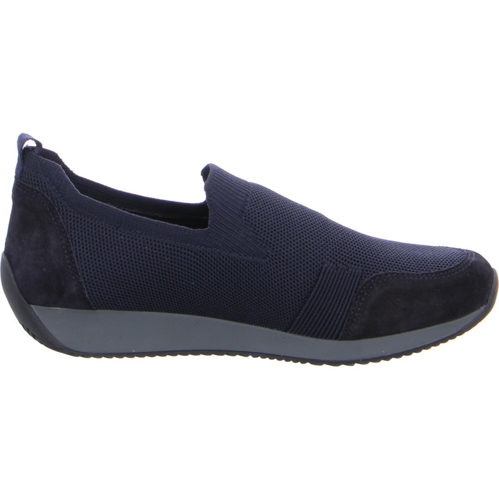 ARA Slip-ons Lissabon Loafers Dame Blå | XN3028569