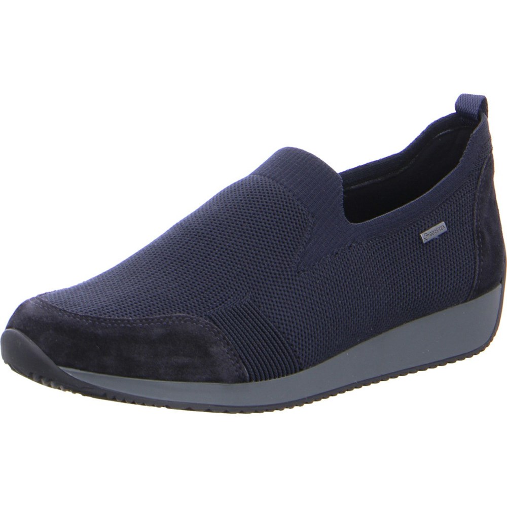 ARA Slip-ons Lissabon Loafers Dame Blå | XN3028569