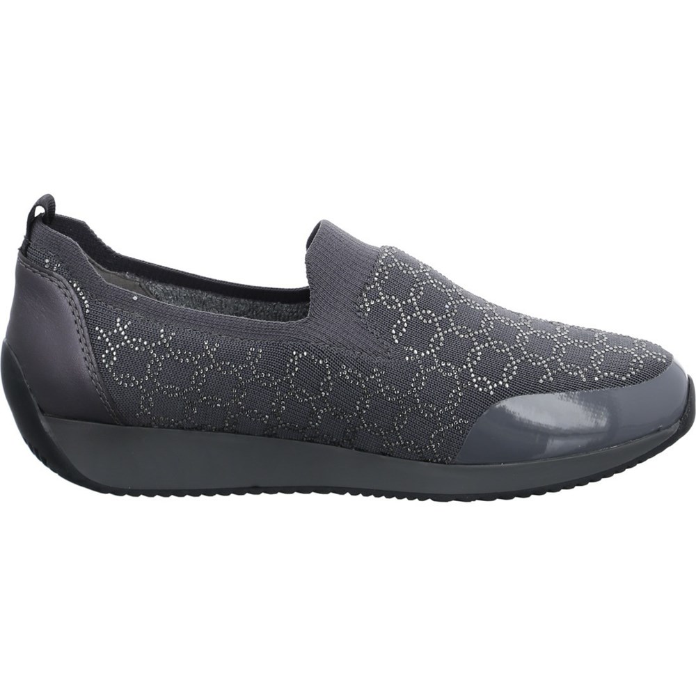 ARA Slip-ons Lissabon graphit Joggesko Dame Grå | TQ1546378