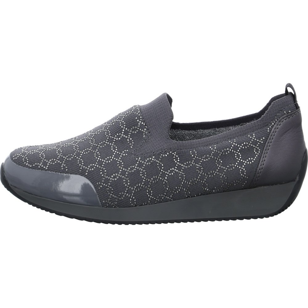 ARA Slip-ons Lissabon graphit Joggesko Dame Grå | TQ1546378