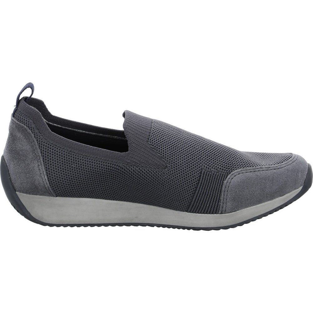 ARA Slip-ons Lissabon graphit Joggesko Dame Grå | XY6341207