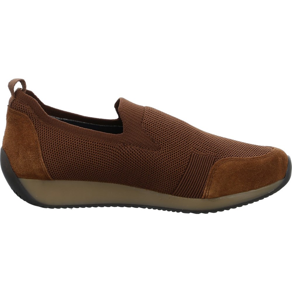 ARA Slip-ons Lissabon nuts Joggesko Dame Brune | HE3249078