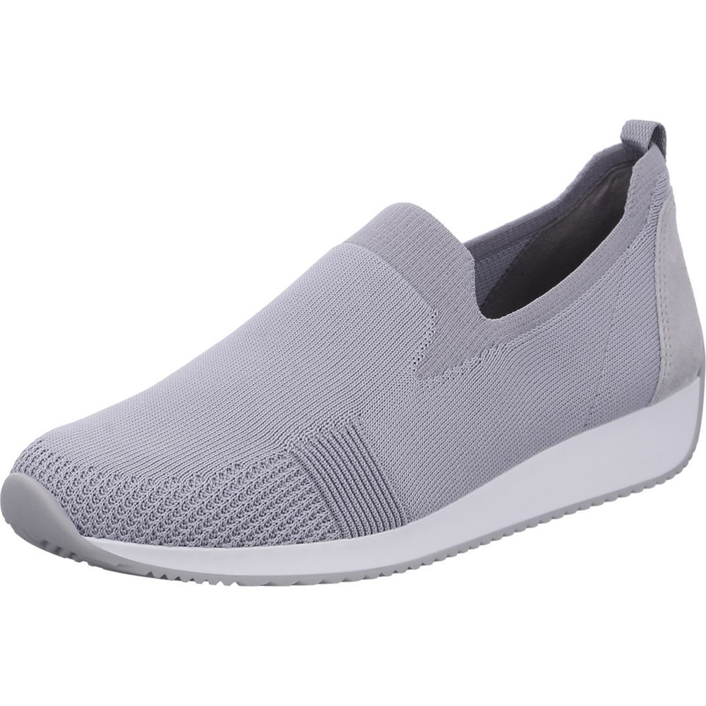 ARA Slip-ons Lissabon pebble Loafers Dame Grå | AN4865123