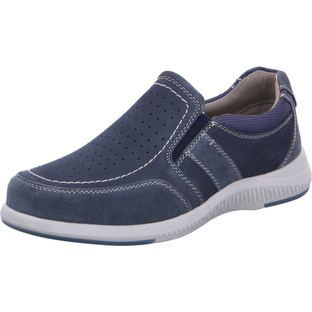 ARA Slip-ons Siro 2.0 jeans Loafers Herre Blå | JO3147205