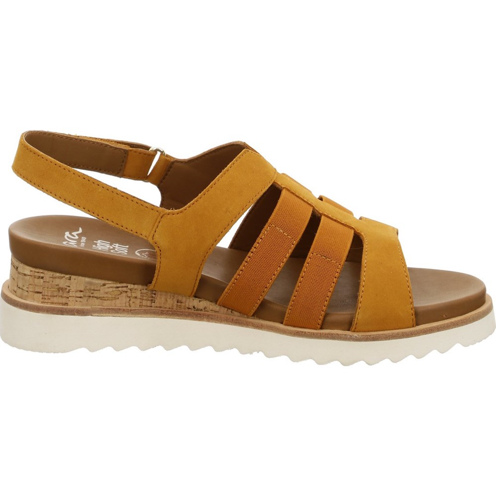 ARA Valencia ochre Sandaler Dame Brune | SN4125870