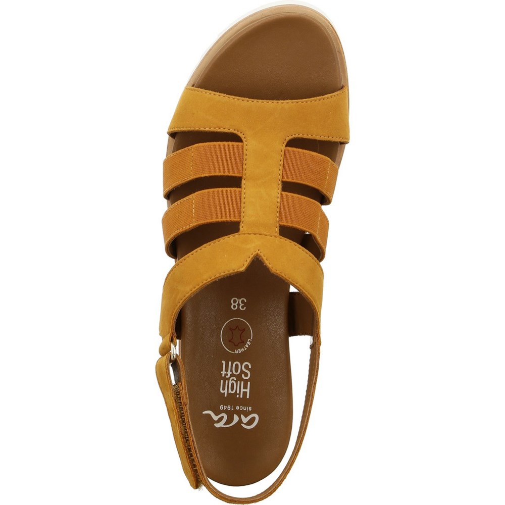 ARA Valencia ochre Sandaler Dame Brune | SN4125870