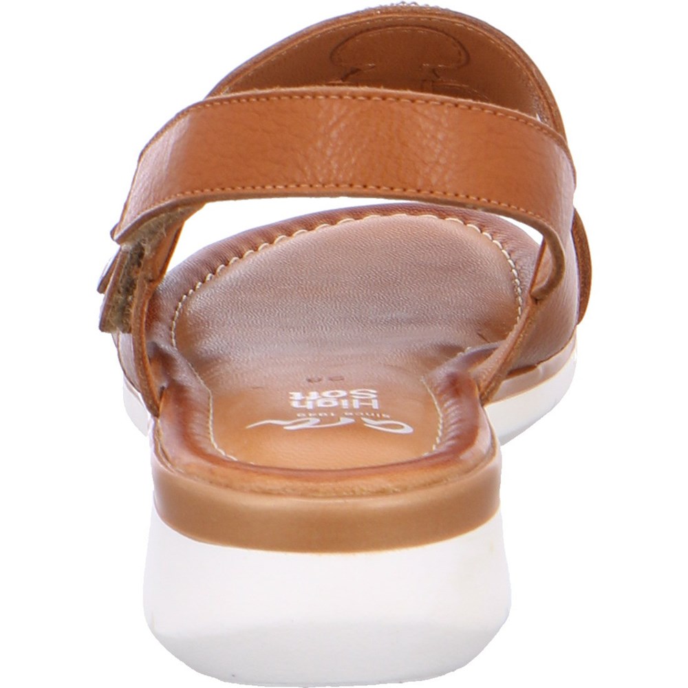 ARA Wedgeal Kreta cognac Sandaler Dame Brune | BO5406712