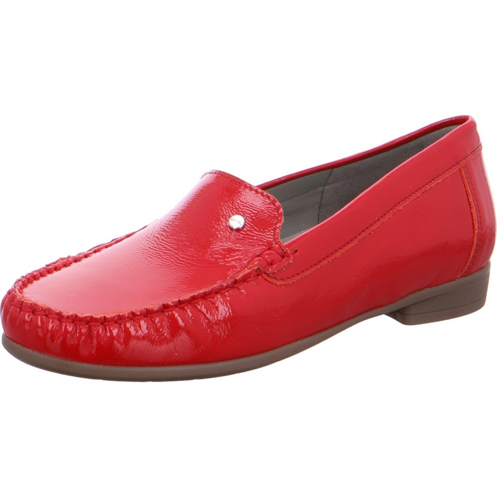 ARA moccasins Boston Loafers Dame Rød | IH9873420