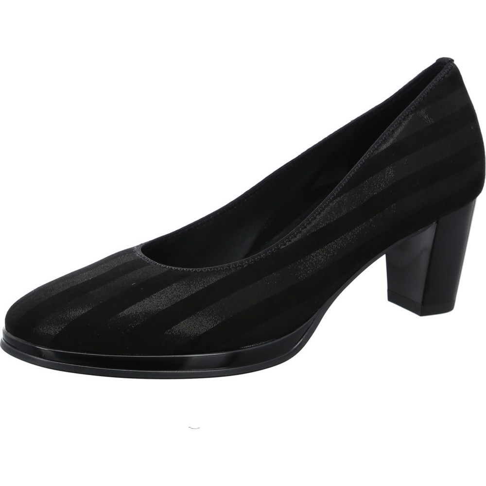 ARA platform heels Orly Court Sko Dame Svarte | ZD5021374