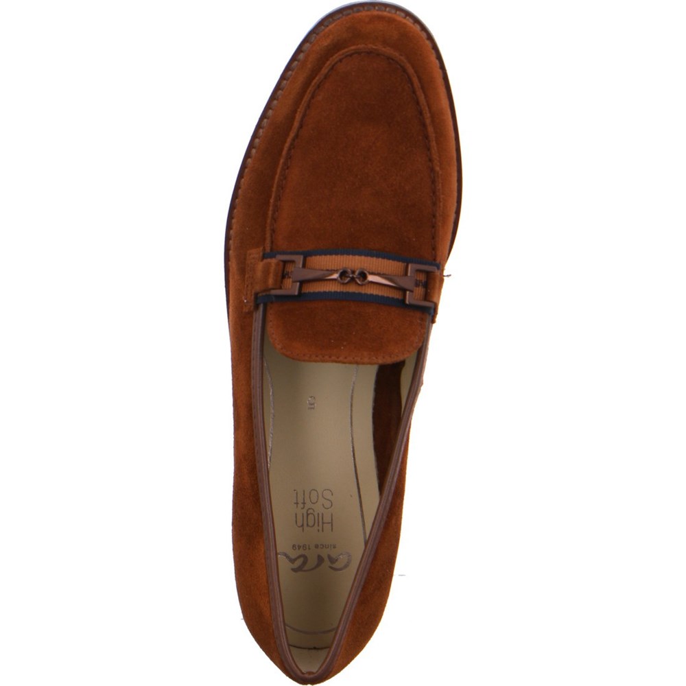 ARA slip-ons Kent Loafers Dame Brune | ZW4936215